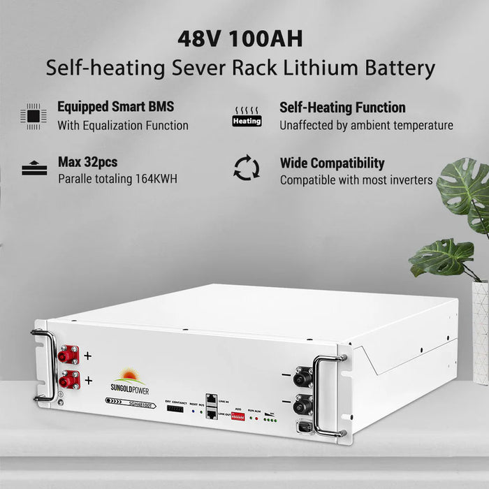 Sungold Power Complete Hybrid Solar Kit 10000W 48V 120V/240V Output 20.48kWh Lithium Battery 8300 Watt Solar Panel