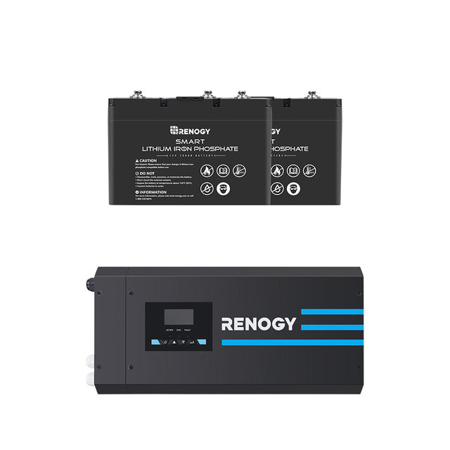 Renogy 2000W 12V Pure Sine Wave Inverter Charger w/ LCD Display