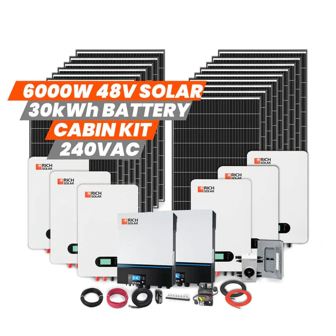 Rich Solar 6000W 48V 240VAC Cabin Kit