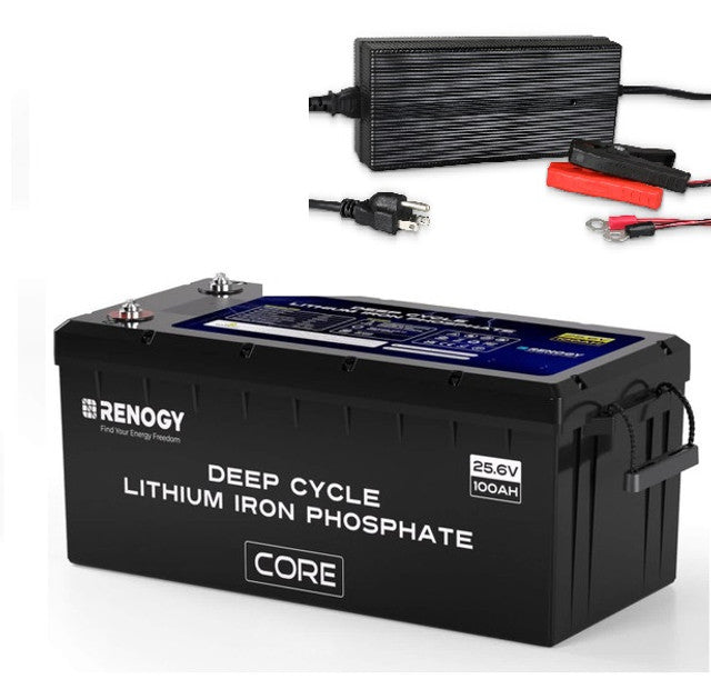 Renogy 24V 100Ah Core Series Deep Cycle Lithium Iron Phosphate Battery