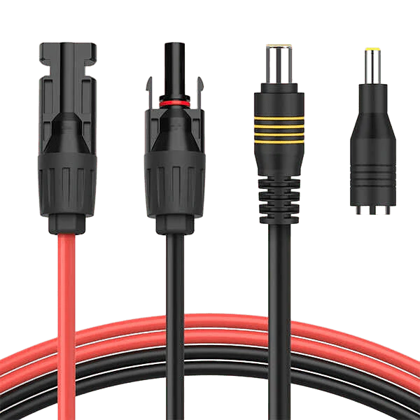 BougeRV 6Feet 14AWG Solar Connector to DC Adapter