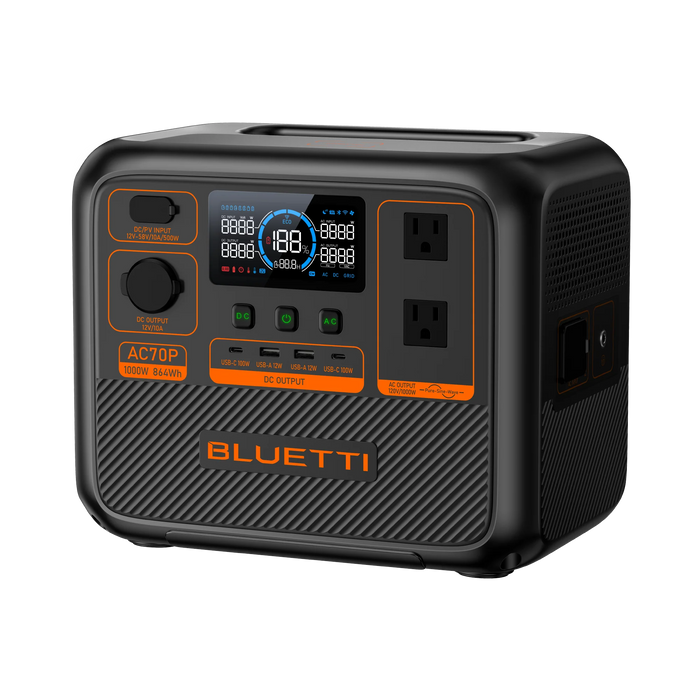 BLUETTI AC70P Portable Power Station | 1000W 864Wh