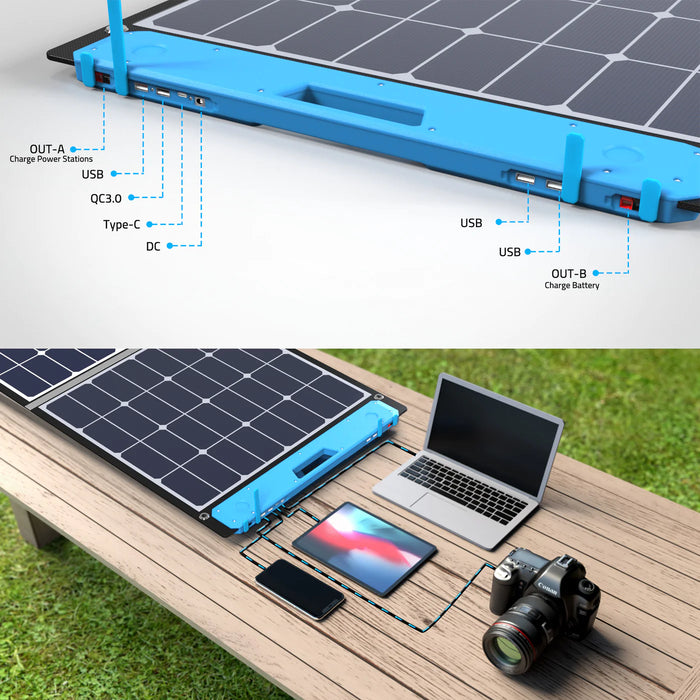 OMNI 100W & 200W All-in-one Solar Charging Station - 100W