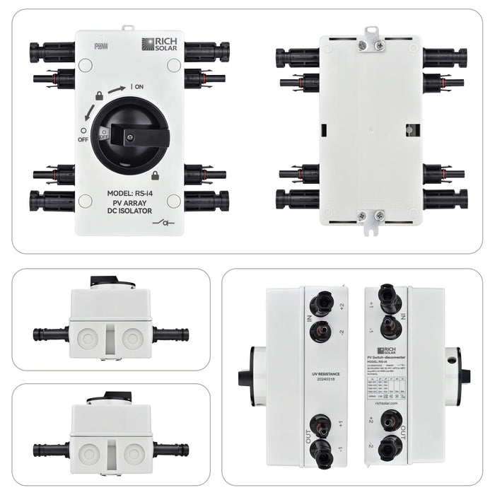 Rich Solar Solar PV DC Quick Disconnect Switch 1200V 32 Amps