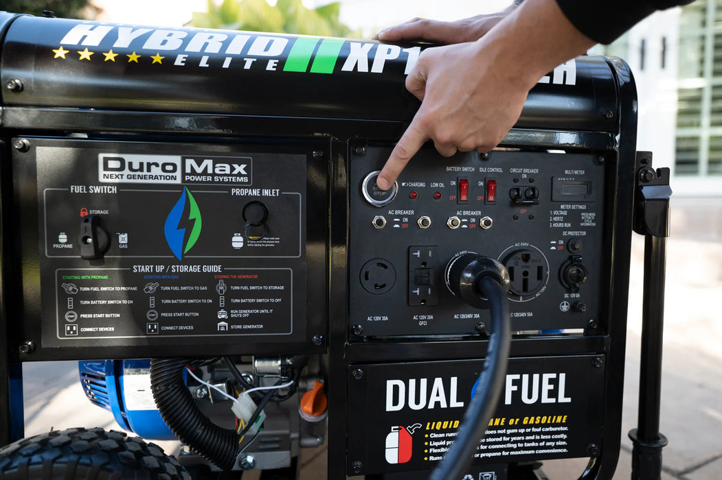 Duromax 13,000 Watt Dual Fuel Portable HX Generator w/ CO Alert | XP13000HX