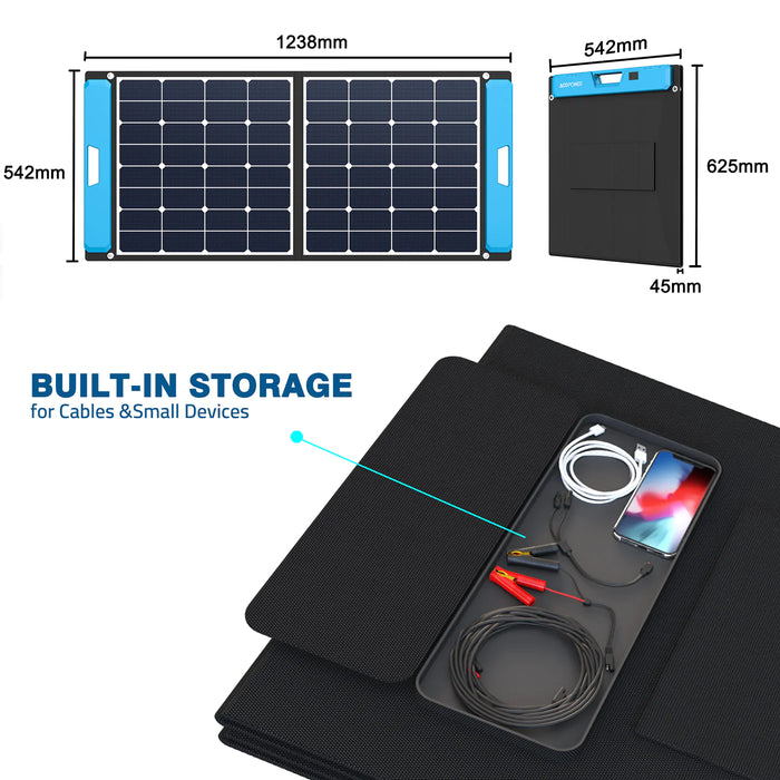 OMNI 100W & 200W All-in-one Solar Charging Station - 100W