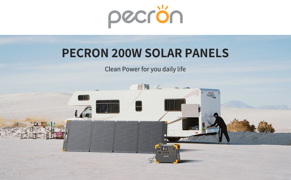 PECRON PV200 200W Portable Solar Panel Waterproof IP67-New Version