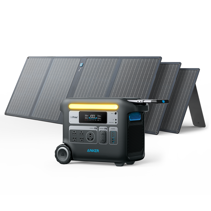 Anker SOLIX F2000 (PowerHouse 767) Solar Generator - 2048Wh｜2400W｜300W Solar Panel
