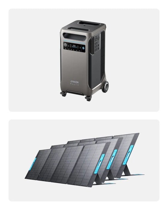 Anker SOLIX F3800 Solar Generator + 3 × 400W Solar Panel