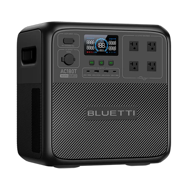 BLUETTI AC180T Portable Power Station | 1,800W,1433Wh — Build the Power