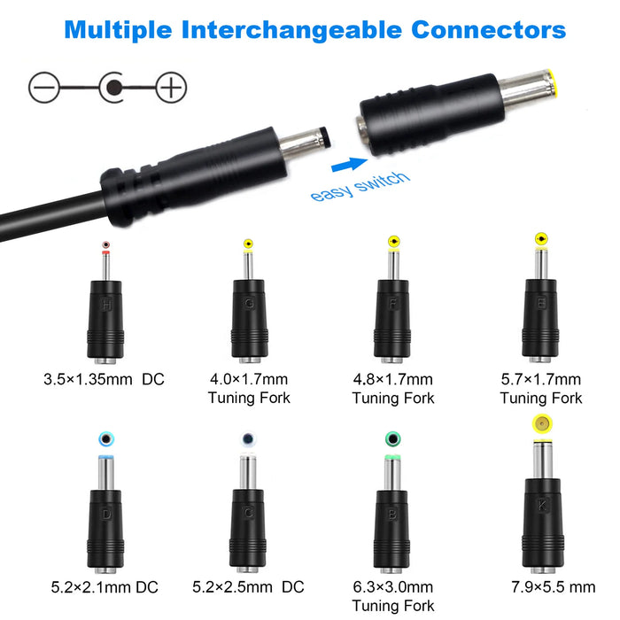 ACOPOWER DC12V/24V Car Cigarette Lighter to DC5.5x2.1mm Connector Adapter