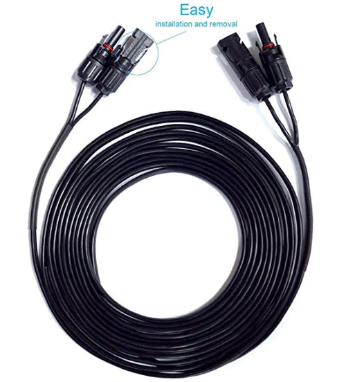 ACOPOWER 20FT/14AWG Solar Extension Cable with MC-4 Female and Male connectors