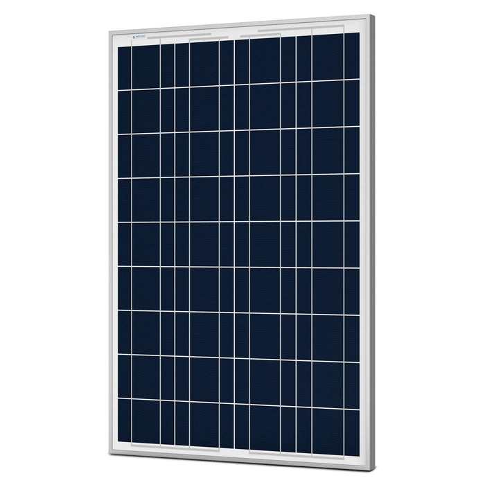 ACOPower 100W Polycrystalline Solar Panel for 12 Volt Battery Charging - 1 Pack