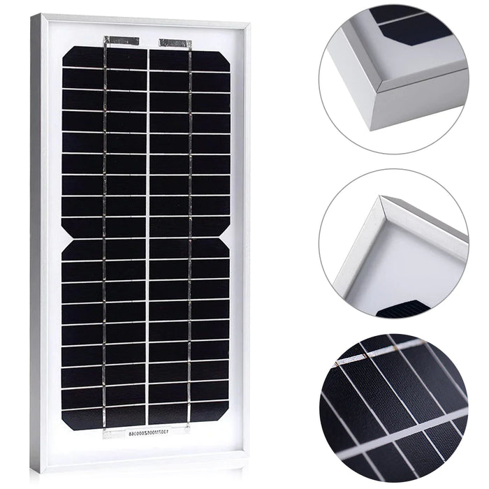 ACOPower 5 Watt Mono Solar Panel for 12V Battery Charging