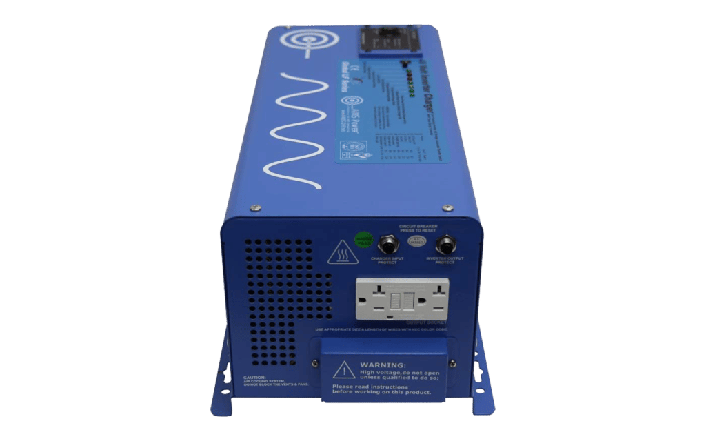 Big Battery Aims 2000 Watt Pure Sine Inverter Charger with Transfer Switch