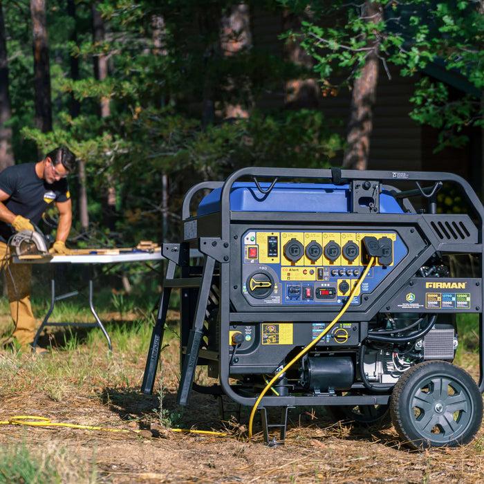 Firman Tri Fuel Portable Generator 15000W Electric Start 120/240V With CO Alert