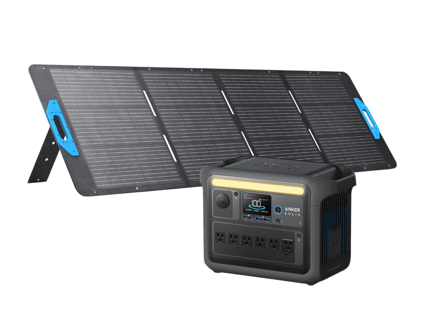 Anker SOLIX C1000X Solar Generator + 200W Solar Panel