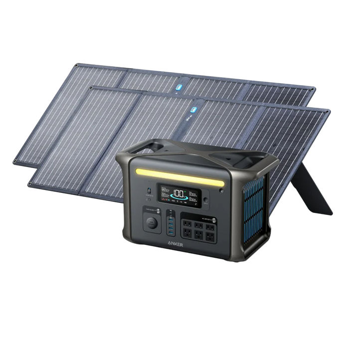 Anker SOLIX F1500 Solar Generator + 2 x 100W Solar Panel