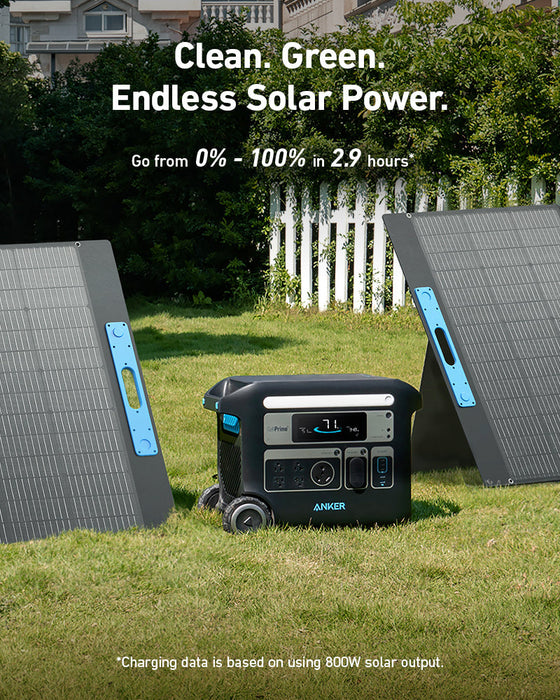 Anker SOLIX F2000 (PowerHouse 767) Solar Generator - 4096Wh｜2400W｜800W Solar Panel