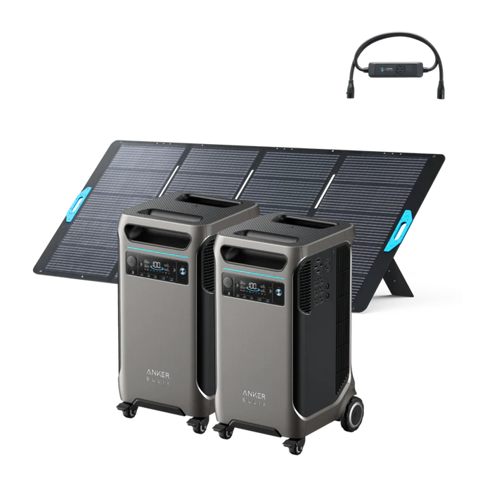 2× Anker SOLIX F3800 + Double Power Hub + 400W Solar Panel