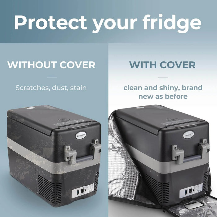 BougeRV 12V 42 Quart (40L) Portable Car Fridge Cover