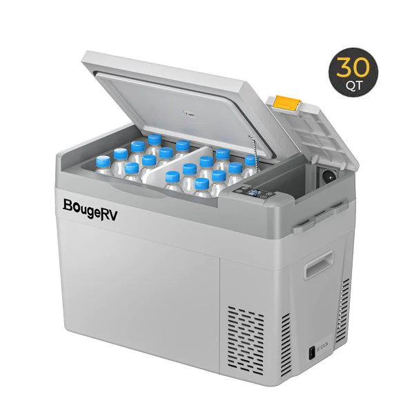 BougeRV CRPRO30 30 Quart Portable Car Fridge With 220Wh Power Station