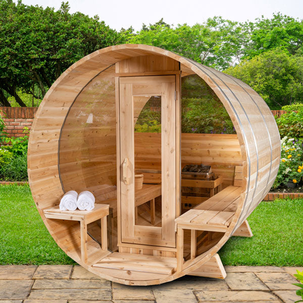 Dundalk Leisurecraft Electric Heated CT Serenity MP Barrel Sauna