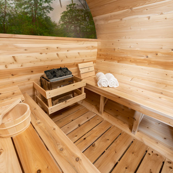 Dundalk Leisurecraft Electric Heated CT Serenity MP Barrel Sauna