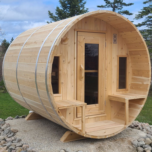 Dundalk Leisurecraft Electric Heated CT Tranquility Barrel Sauna