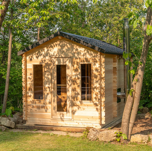 Dundalk Leisurecraft Electric Heated CT Georgian Cabin Sauna with Changeroom