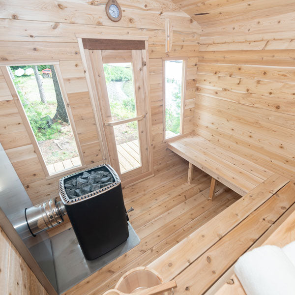 Dundalk Leisurecraft Electric Heated CT Georgian Cabin Sauna