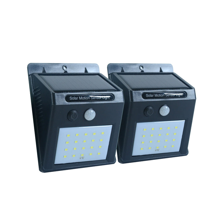 Nature Power 2 Pack Solar Motion Activated Wall Light