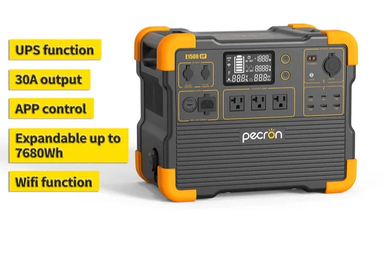 PECRON E1500LFP Expandable Power Station 2200W 1536Wh