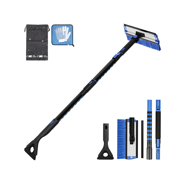 BougeRV Extendable Snow Brush and Ice Scraper