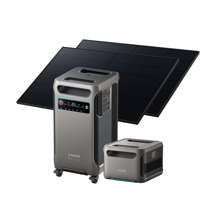 Anker SOLIX F3800+F3800 Expansion Battery+1 set 405W rigid solar panel