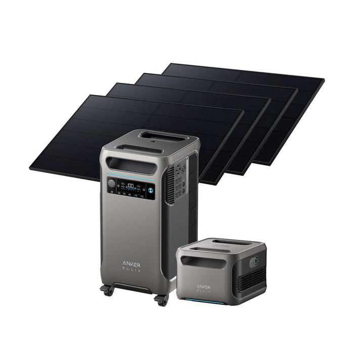 Anker SOLIX F3800+F3800 Expansion Battery+2 set 405W rigid solar panel