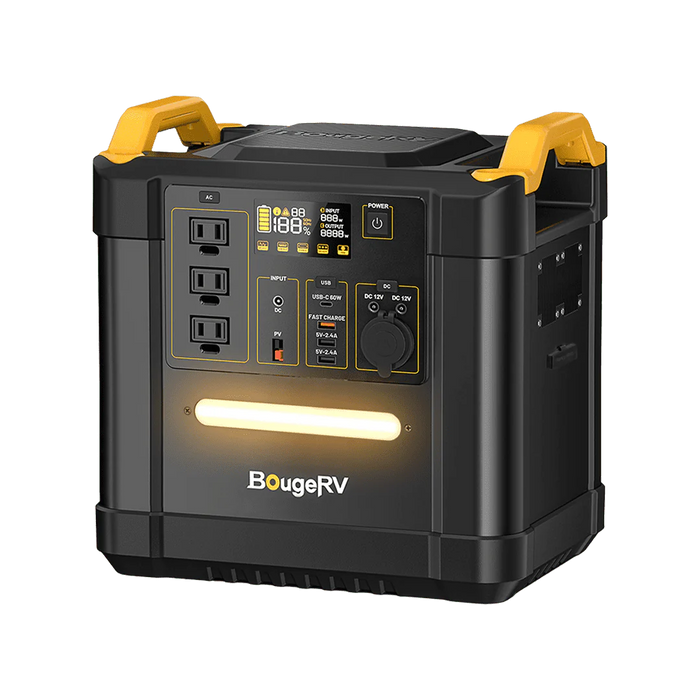 BougeRV FORT 1500 1456Wh LiFePO4 Portable Power Station