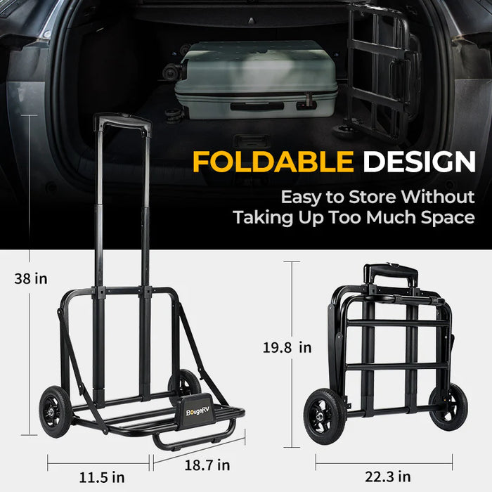 BougeRV Folding Hand Truck for Portable Power Sations