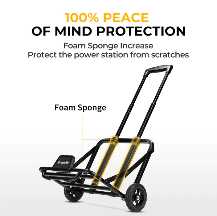 BougeRV Folding Hand Truck for Portable Power Sations