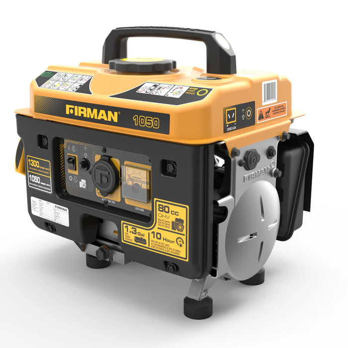 Firman Gas Portable Generator 1300W Recoil Start