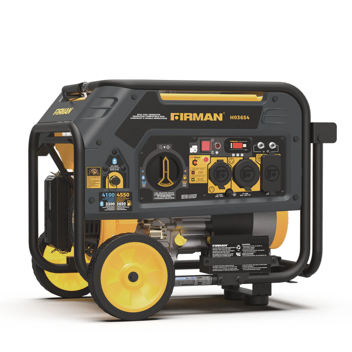 Firman Dual Fuel 4550W Portable Generator Electric Start with CO Alert