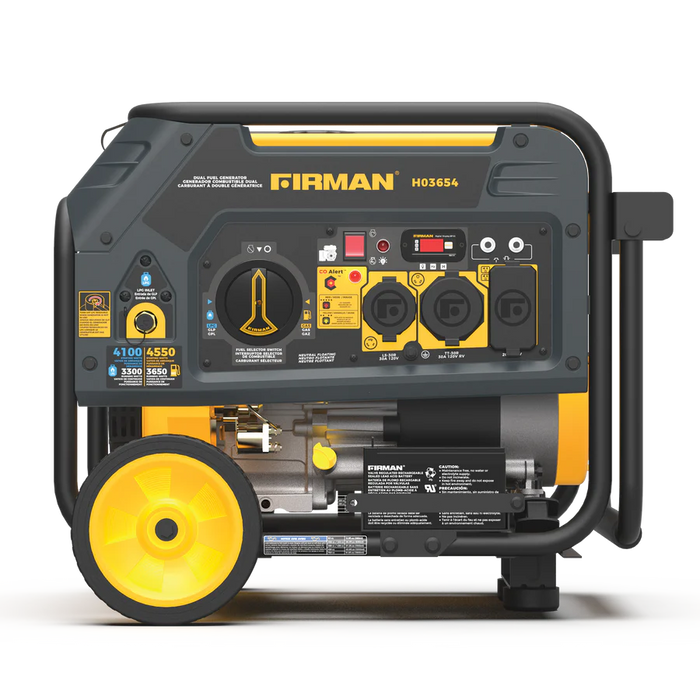 Firman Dual Fuel 4550W Portable Generator Electric Start with CO Alert