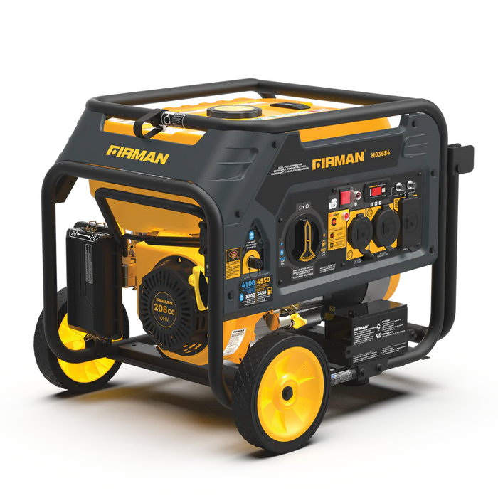 Firman Dual Fuel 4550W Portable Generator Electric Start with CO Alert