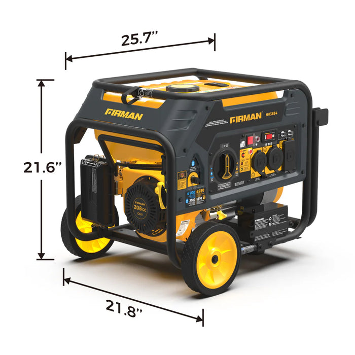 Firman Dual Fuel 4550W Portable Generator Electric Start with CO Alert