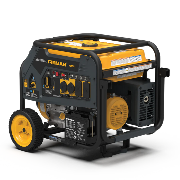 Firman Dual Fuel Portable Generator 5700W Electric Start 120/240V