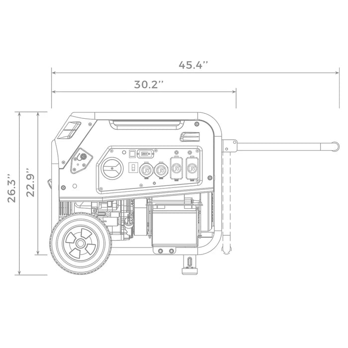 Firman Dual Fuel Portable Generator 5700W Electric Start 120/240V