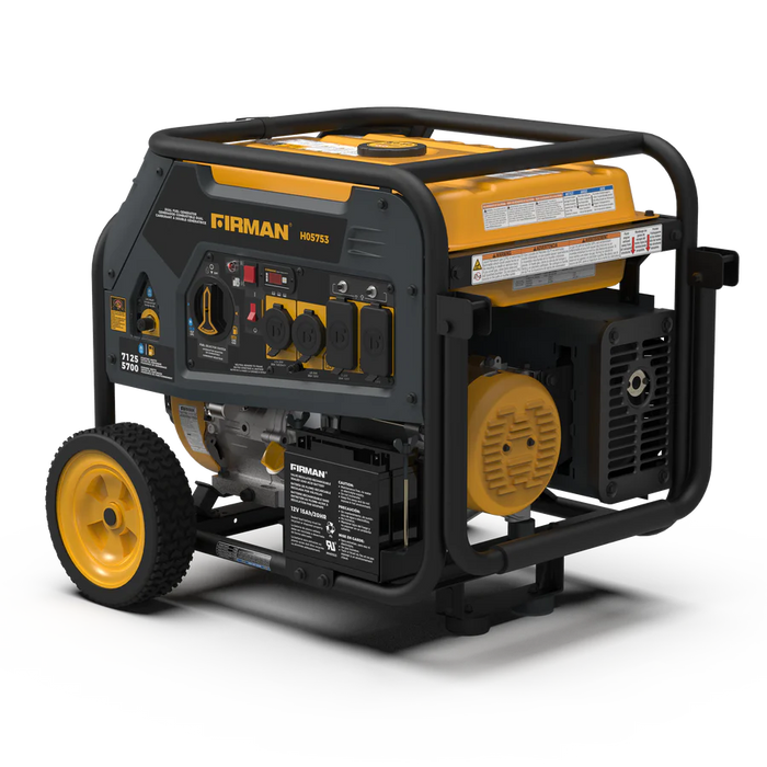 Firman Dual Fuel Portable Generator 5700W Electric Start 120/240V