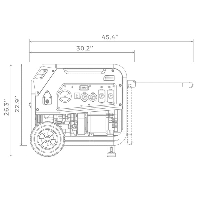 Firman Dual Fuel Portable Generator 5700W Recoil Start 120/240V