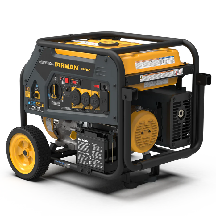 Firman Dual Fuel Portable Generator 7500W Electric Start 120/240V