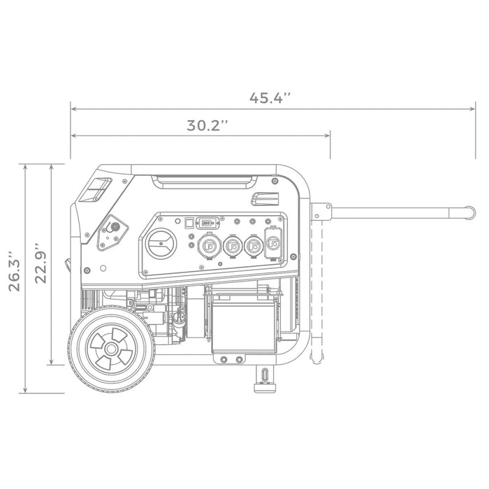 Firman Dual Fuel Portable Generator 7500W Electric Start 120/240V